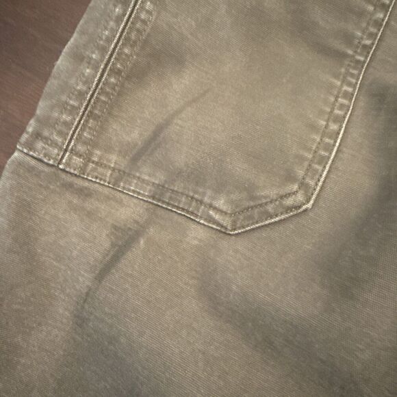 Duluth Trading Flex Fire Hose Cargo Pants 44x30 (42x29) Brown Fleece Lined - Picture 9 of 11